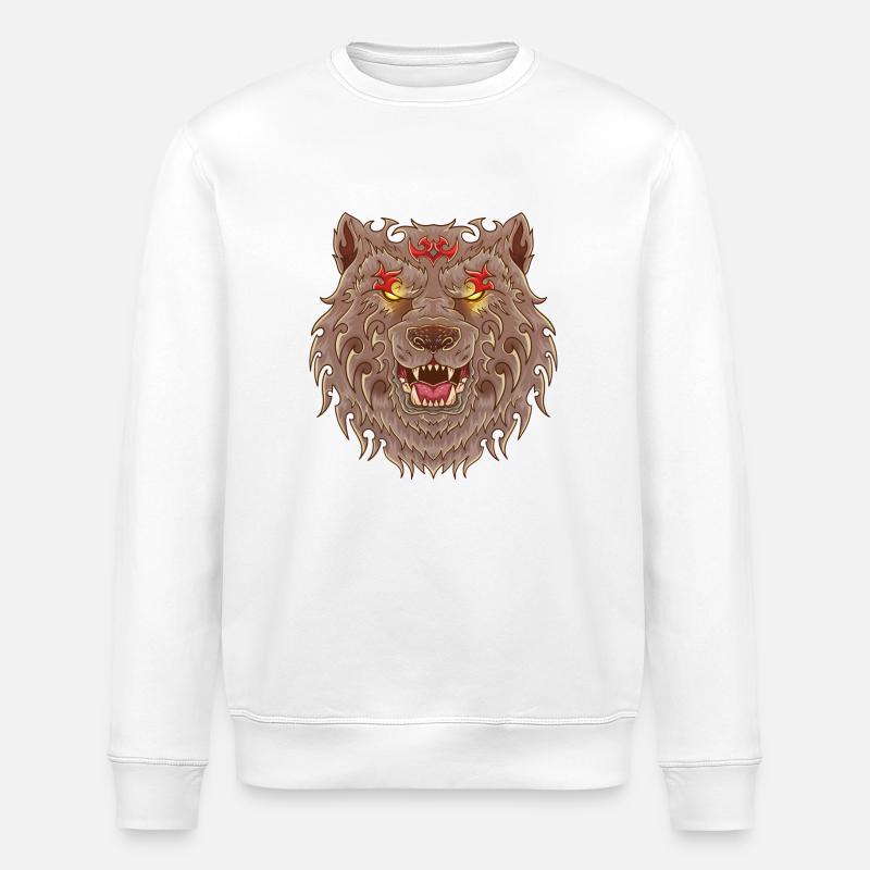 TOLOUE DE LOUP - Sweat bio ROLLER Stanley/Stella Unisexe - blanc