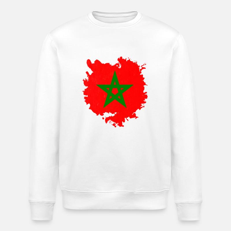 Marokko - Stanley/Stella Unisex Bio-Sweatshirt ROLLER - Weiß