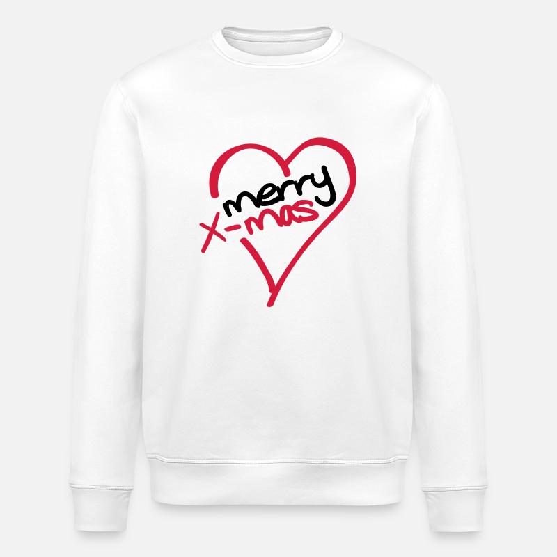 merry_xmas_t2 - Stanley/Stella Unisex Bio-Sweatshirt ROLLER - Weiß