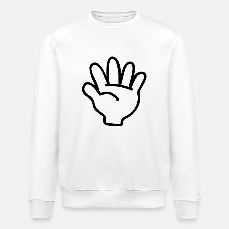 Kinderhand - Stanley/Stella Unisex Bio-Sweatshirt ROLLER - Weiß