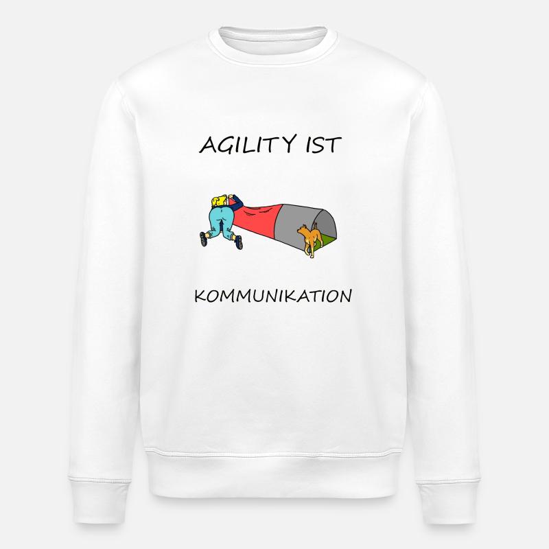 Agility ist - Kommunikation - Stanley/Stella Unisex Bio-Sweatshirt ROLLER - Weiß