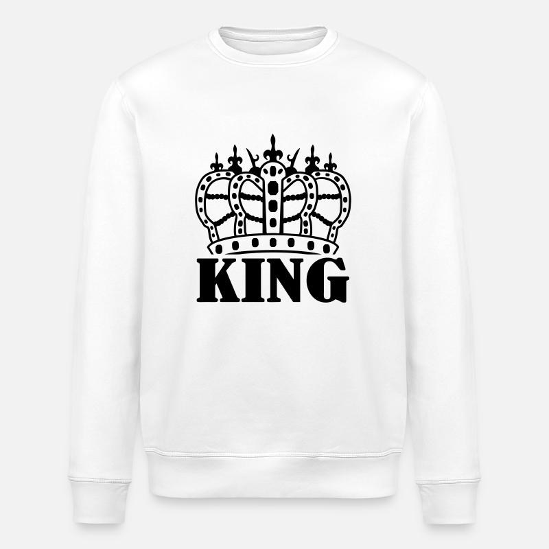crown_king - Stanley/Stella Unisex Bio-Sweatshirt ROLLER - Weiß