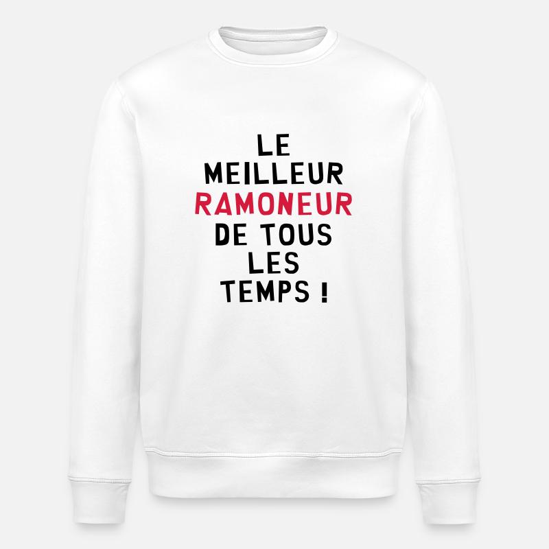Ramoneur / Ramoner / Cheminée / Artisan - Sweat bio ROLLER Stanley/Stella Unisexe - blanc