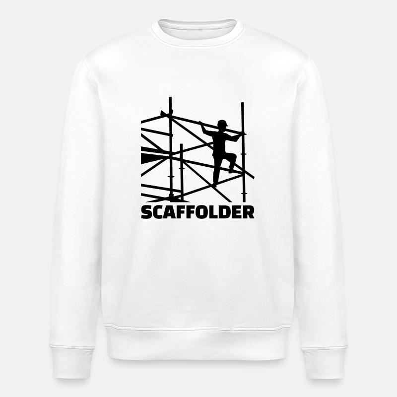 Scaffolder - Stanley/Stella ROLLER Unisex Organic Sweatshirt - white