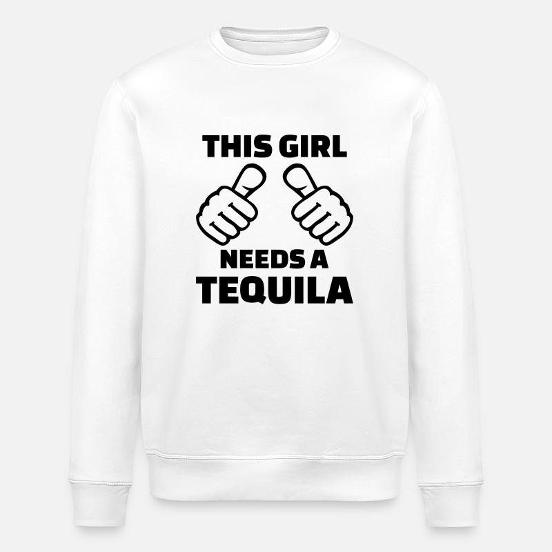 Tequila - Stanley/Stella ROLLER Unisex Organic Sweatshirt - white