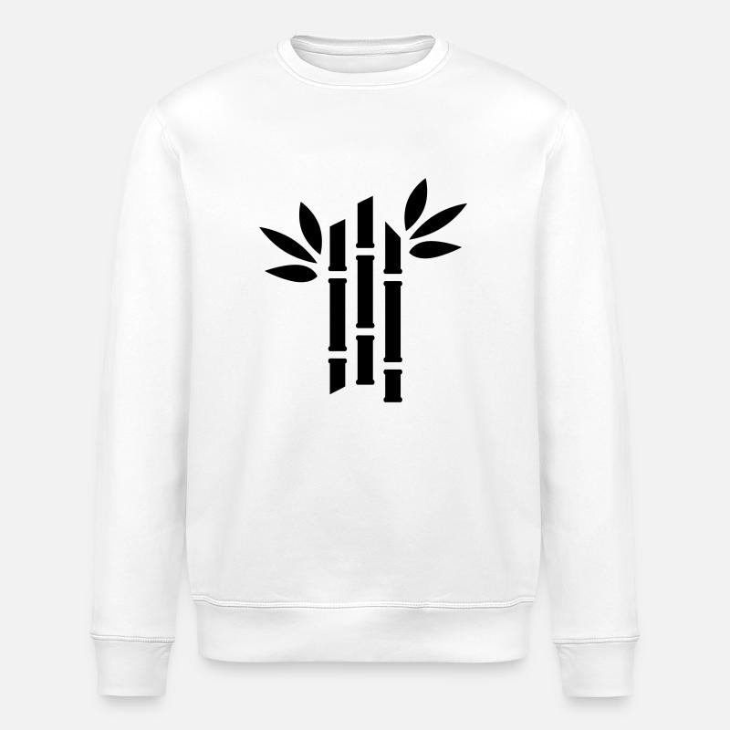 bamboo - Stanley/Stella ROLLER Unisex Organic Sweatshirt - white