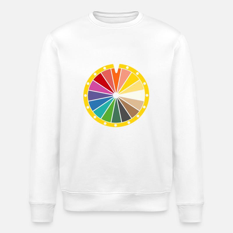 glücksrad - Stanley/Stella Unisex Bio-Sweatshirt ROLLER - Weiß