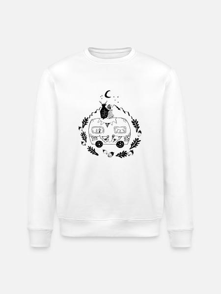 Norwegenliebe - Stanley/Stella Unisex Bio-Sweatshirt ROLLER - Weiß