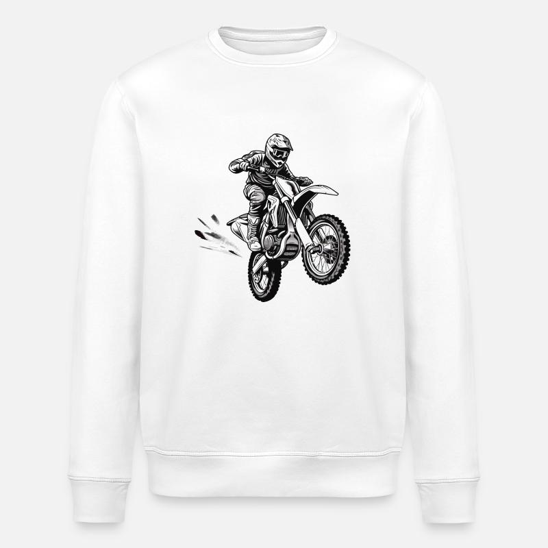 Motorrad - Stanley/Stella Unisex Bio-Sweatshirt ROLLER - Weiß