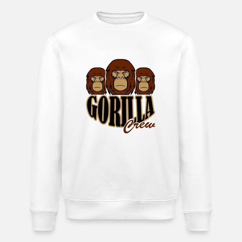 gorilla crew - Stanley/Stella Unisex Bio-Sweatshirt ROLLER - Weiß