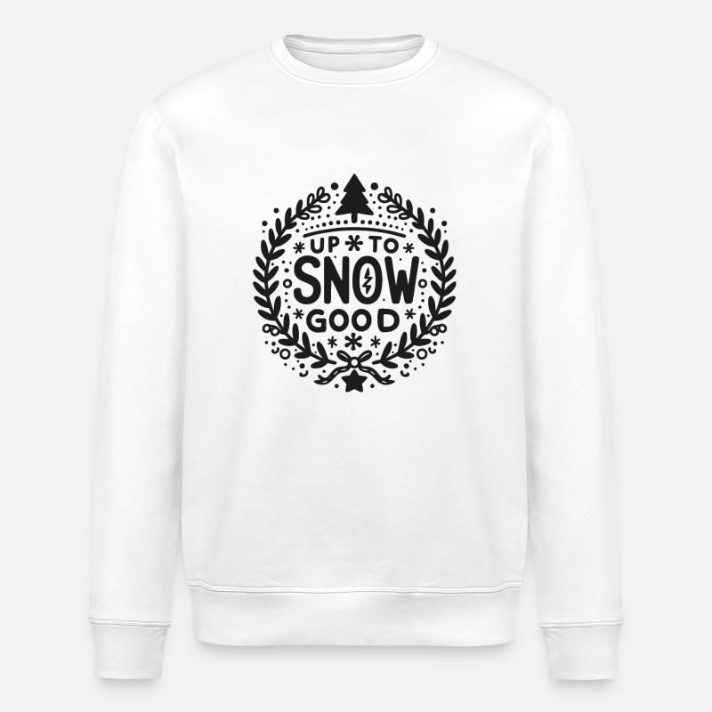 Jusqu’à la neige bonne - Sweat bio ROLLER Stanley/Stella Unisexe - blanc