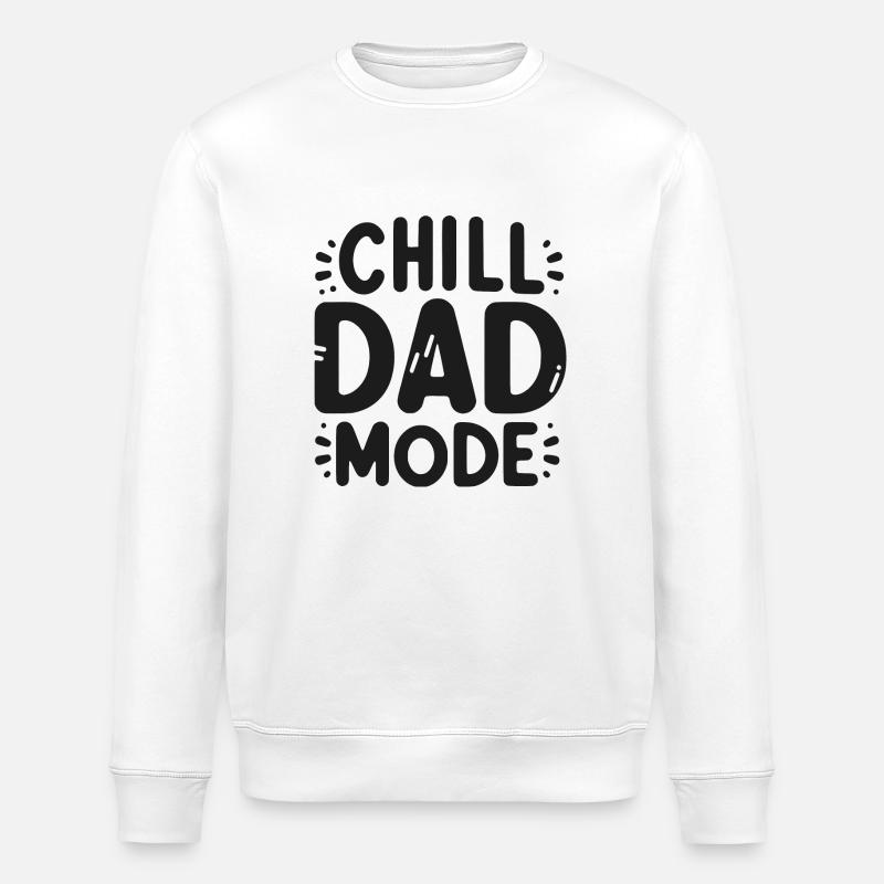 Chill-Dad-Modus - Stanley/Stella Unisex Bio-Sweatshirt ROLLER - Weiß