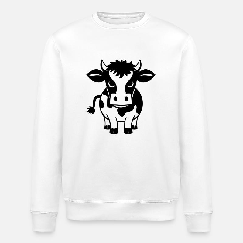 Freche Kuh - Stanley/Stella Unisex Bio-Sweatshirt ROLLER - Weiß