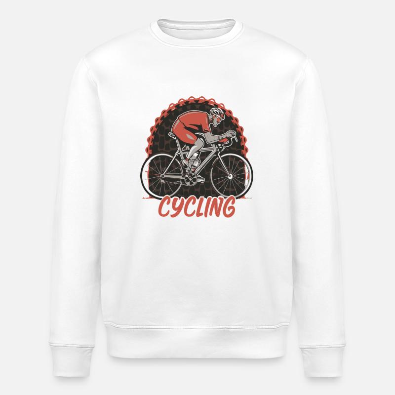 Cyclisme - Sweat bio ROLLER Stanley/Stella Unisexe - blanc