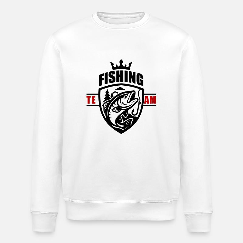 Fishing Team - Stanley/Stella Unisex Bio-Sweatshirt ROLLER - Weiß