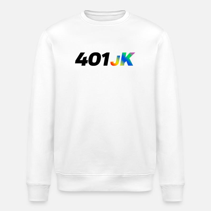 401JK Rainbow Gradient - Stanley/Stella ROLLER Unisex Organic Sweatshirt - white