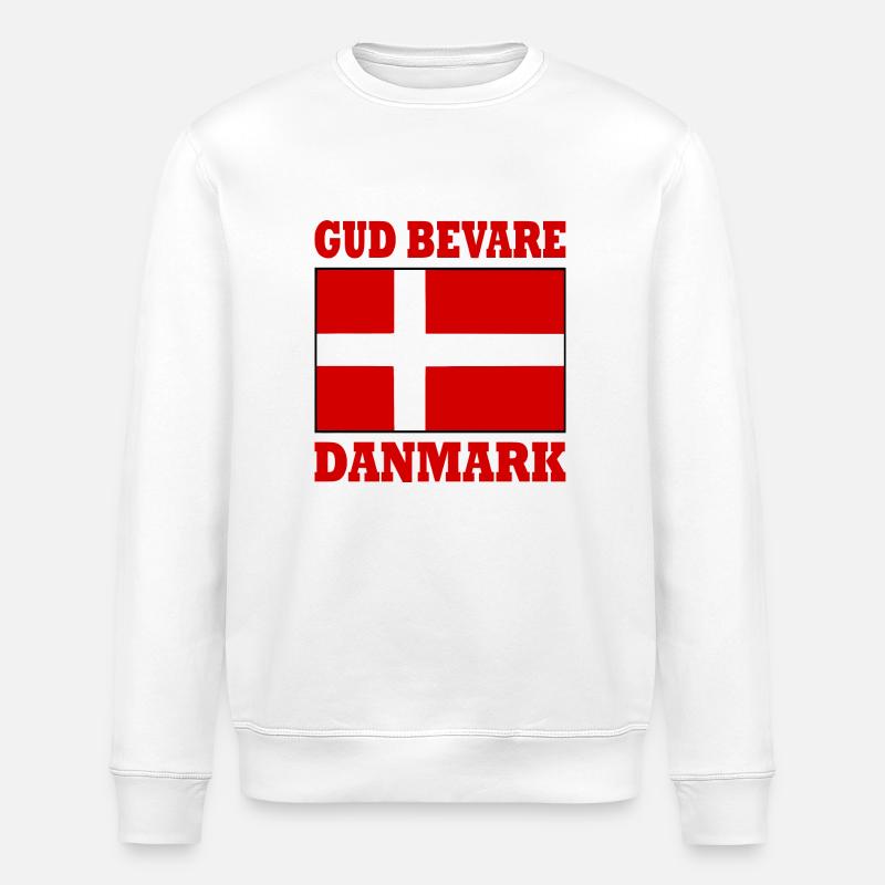 Gud bevare danmark - Stanley/Stella økologisk unisex-sweatshirt ROLLER - hvid