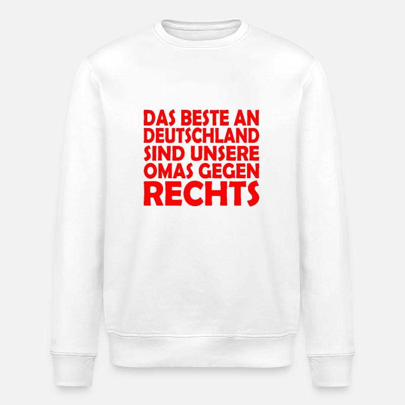 Omas gegen rechts - Stanley/Stella Unisex Bio-Sweatshirt ROLLER - Weiß
