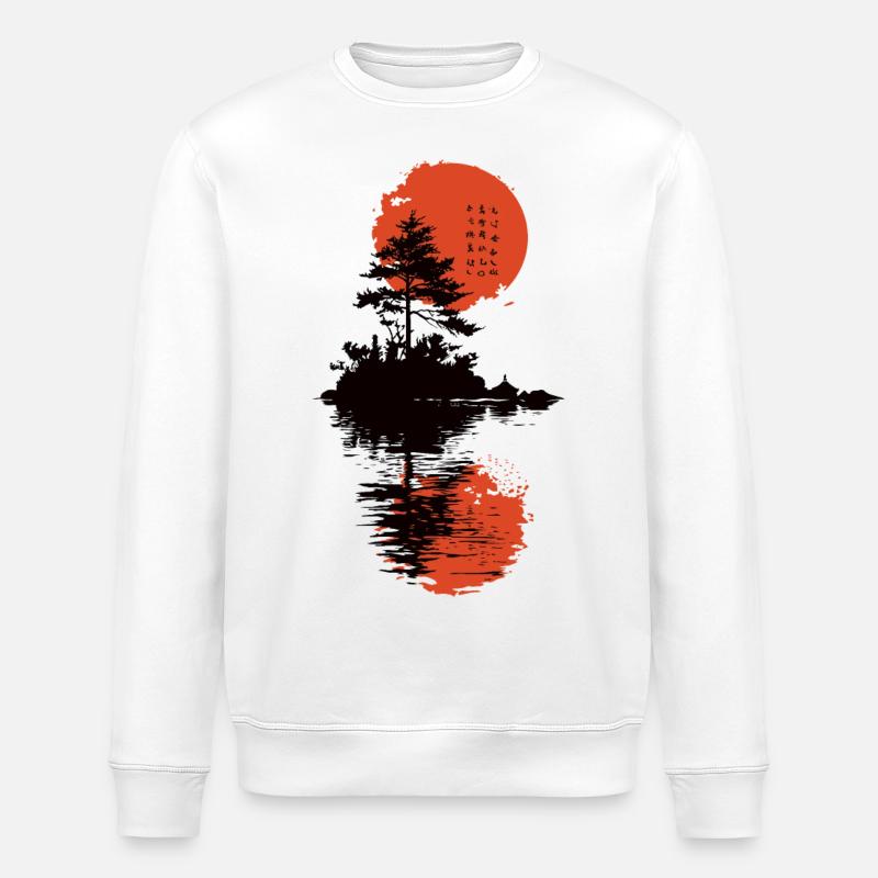 Japan Tree - Stanley/Stella Unisex Bio-Sweatshirt ROLLER - Weiß