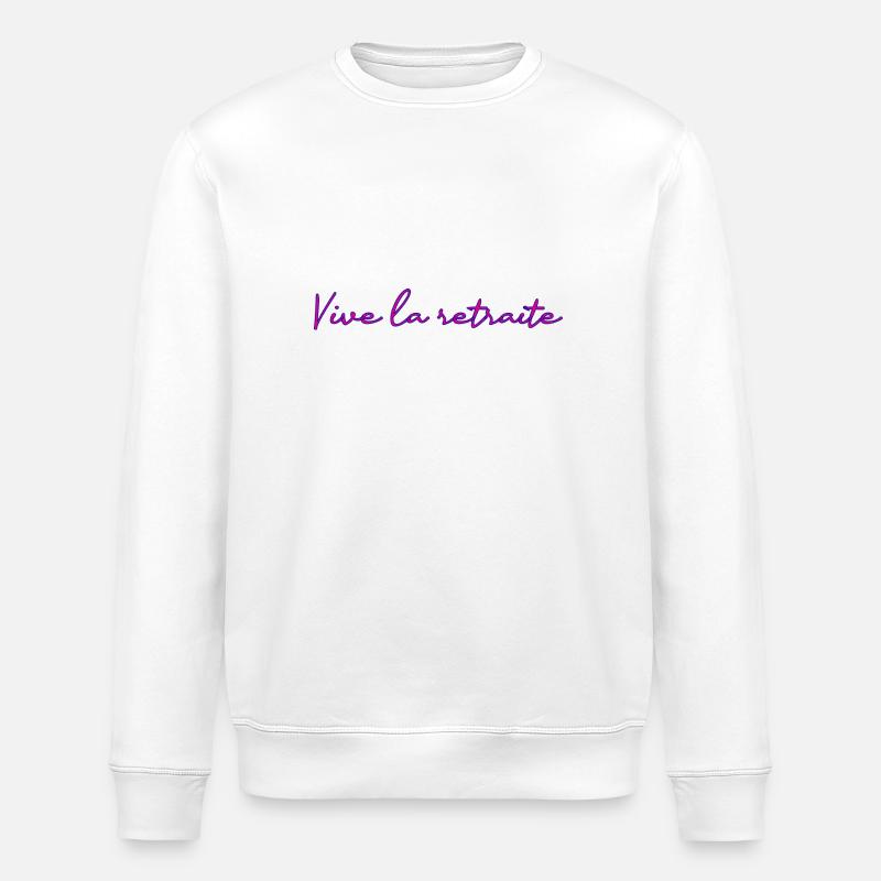 RETRAITE. RETRAITE. RETRAITEE. RETRAITE - Sweat bio ROLLER Stanley/Stella Unisexe - blanc