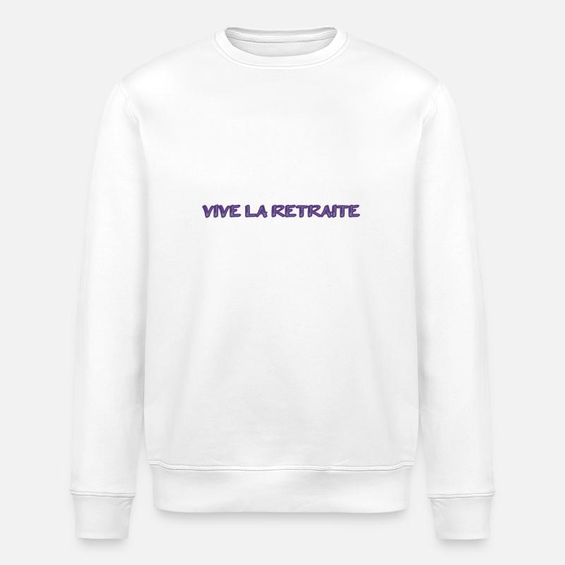 RETRAITE. RETRAITE. RETRAITEE. RETRAITE - Sweat bio ROLLER Stanley/Stella Unisexe - blanc