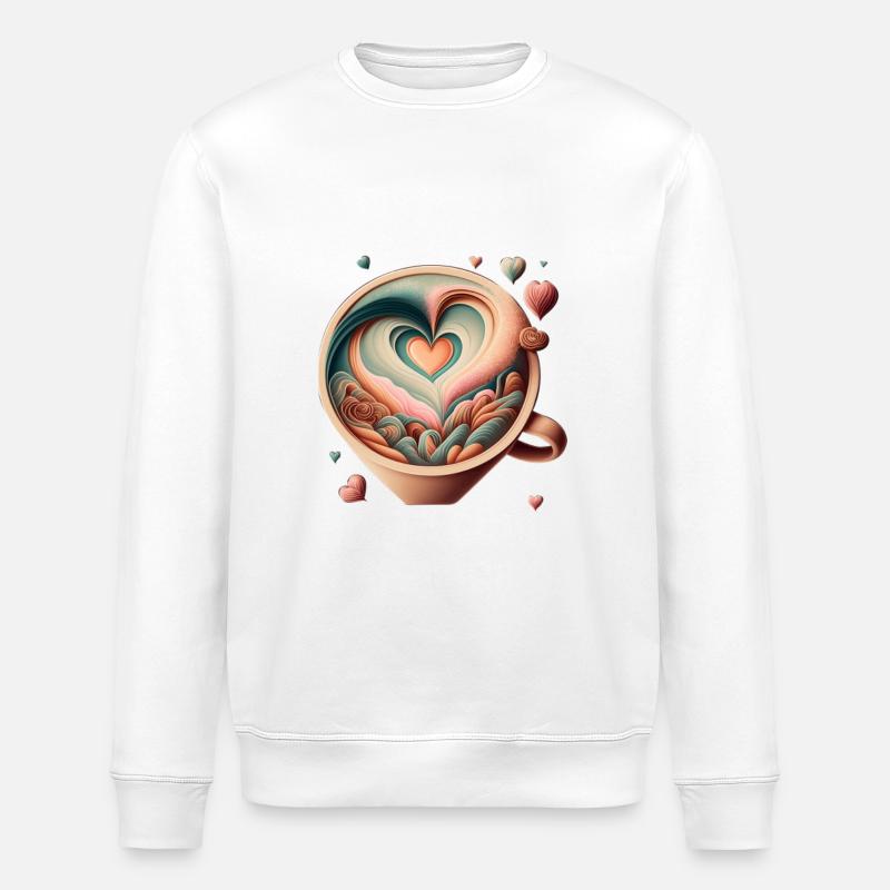 Good Cappuccino - Stanley/Stella ROLLER Unisex Organic Sweatshirt - white