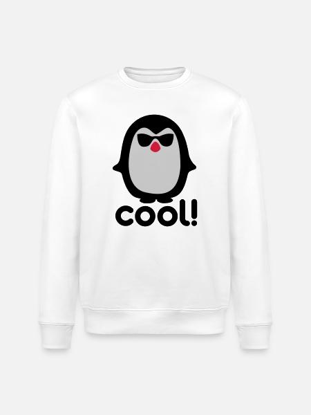 Pinguïn frais - Sweat bio ROLLER Stanley/Stella Unisexe - blanc