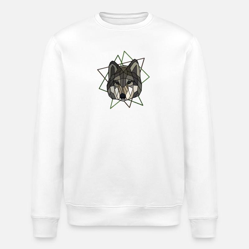 Wolf - Stanley/Stella Unisex Bio-Sweatshirt ROLLER - Weiß