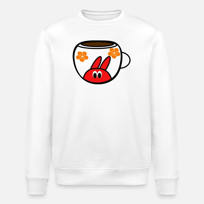 coffee time - Sweat bio ROLLER Stanley/Stella Unisexe - blanc