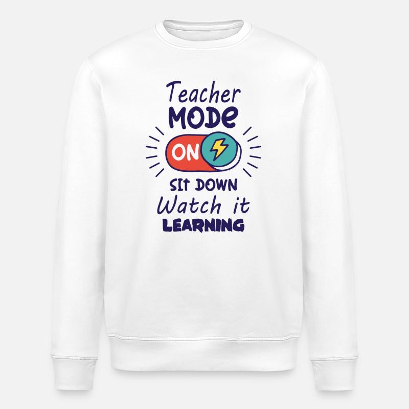 Enseignant - Sweat bio ROLLER Stanley/Stella Unisexe - blanc