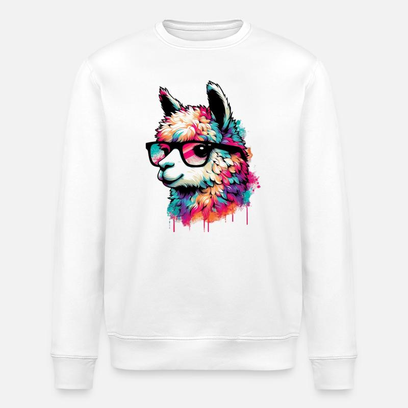Alpaca - Stanley/Stella ROLLER Unisex Organic Sweatshirt - white
