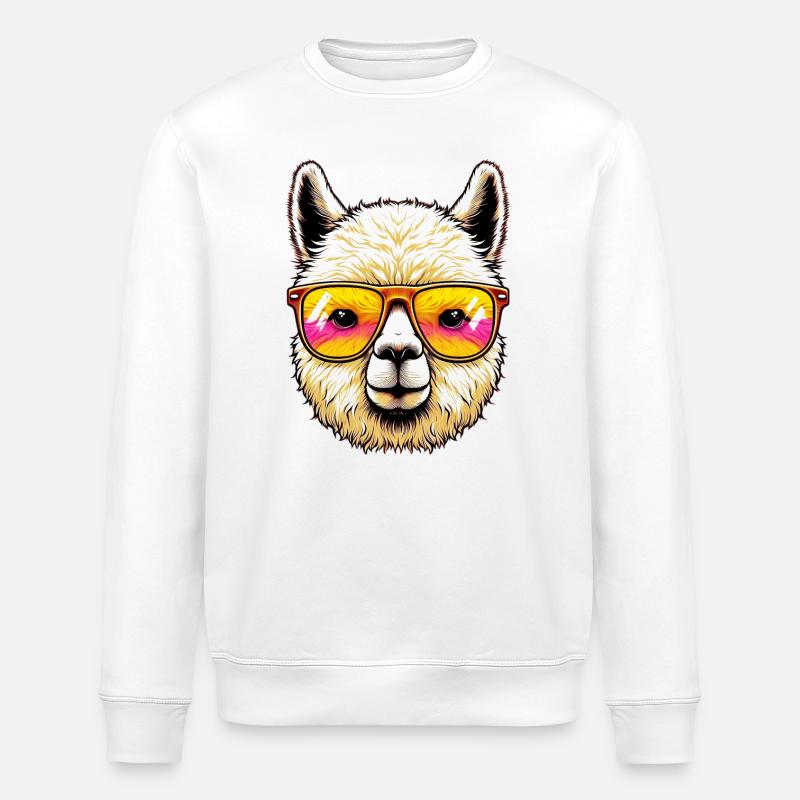 Alpaka - Stanley/Stella Unisex Bio-Sweatshirt ROLLER - Weiß