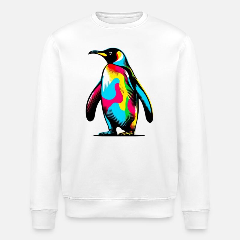 Pinguin - Stanley/Stella Unisex Bio-Sweatshirt ROLLER - Weiß
