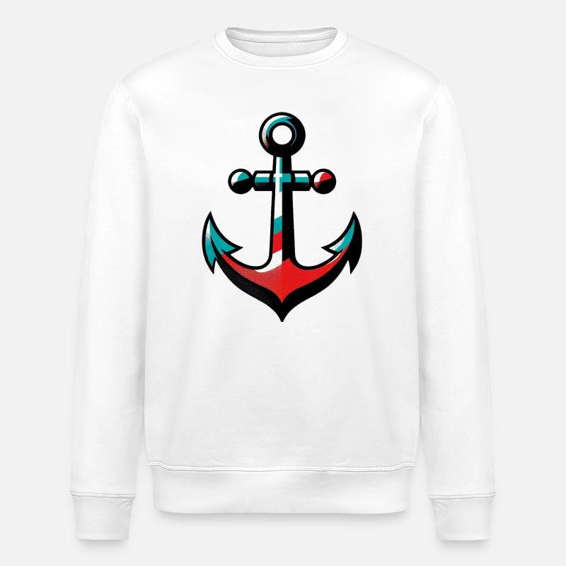 Ein Anker - Stanley/Stella Unisex Bio-Sweatshirt ROLLER - Weiß