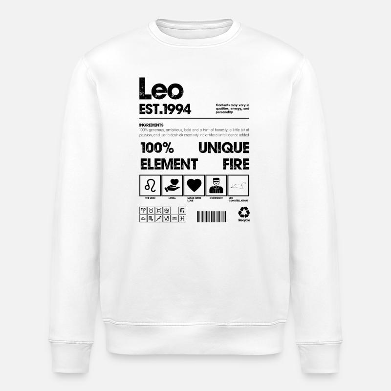 Leo 1994 - Stanley/Stella Unisex Bio-Sweatshirt ROLLER - Weiß