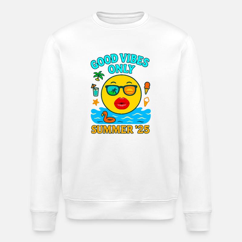 Bisous - Sweat bio ROLLER Stanley/Stella Unisexe - blanc