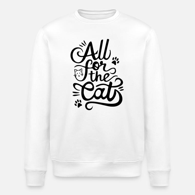 Tout pour le chat - Sweat bio ROLLER Stanley/Stella Unisexe - blanc