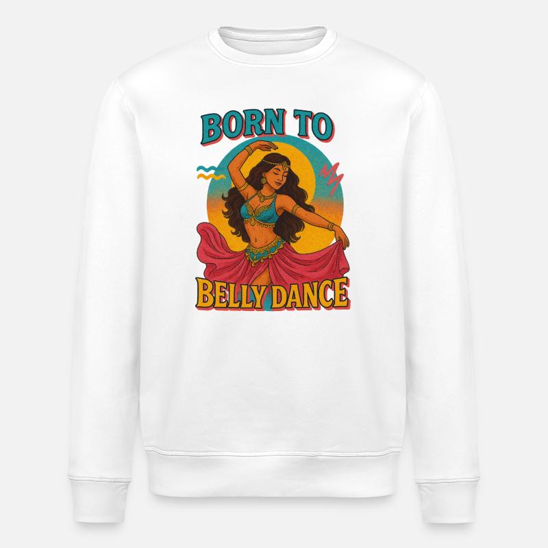 Danse du ventre inspiré Illustration Boho - Sweat bio ROLLER Stanley/Stella Unisexe - blanc
