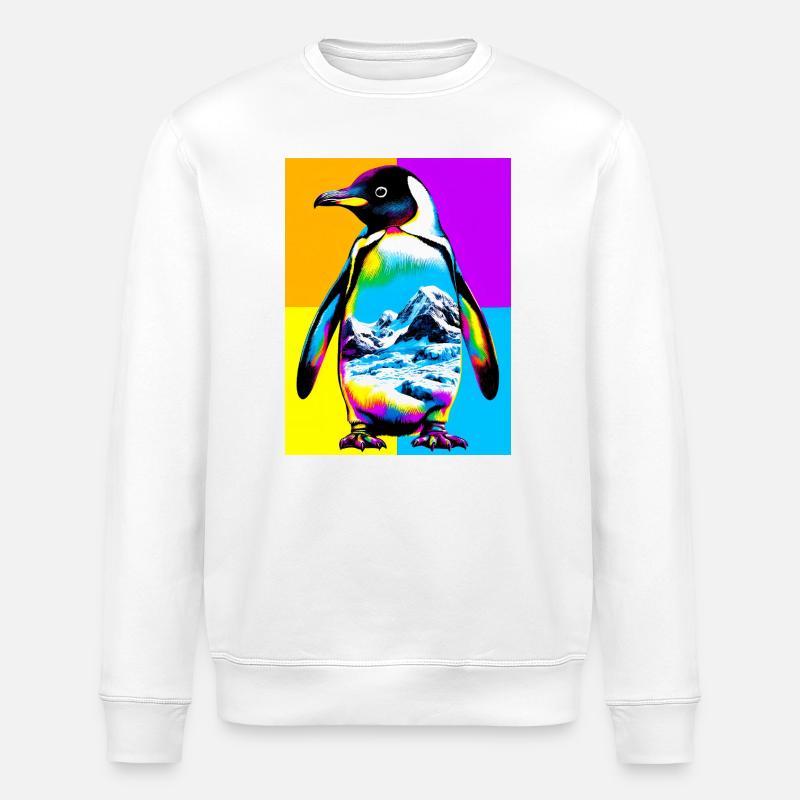 Pinguin - Stanley/Stella Unisex Bio-Sweatshirt ROLLER - Weiß