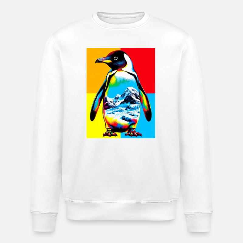penguin - Stanley/Stella ROLLER Unisex Organic Sweatshirt - white