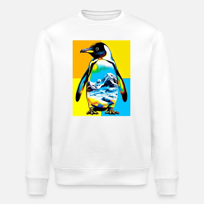 penguin - Stanley/Stella ROLLER Unisex Organic Sweatshirt - white