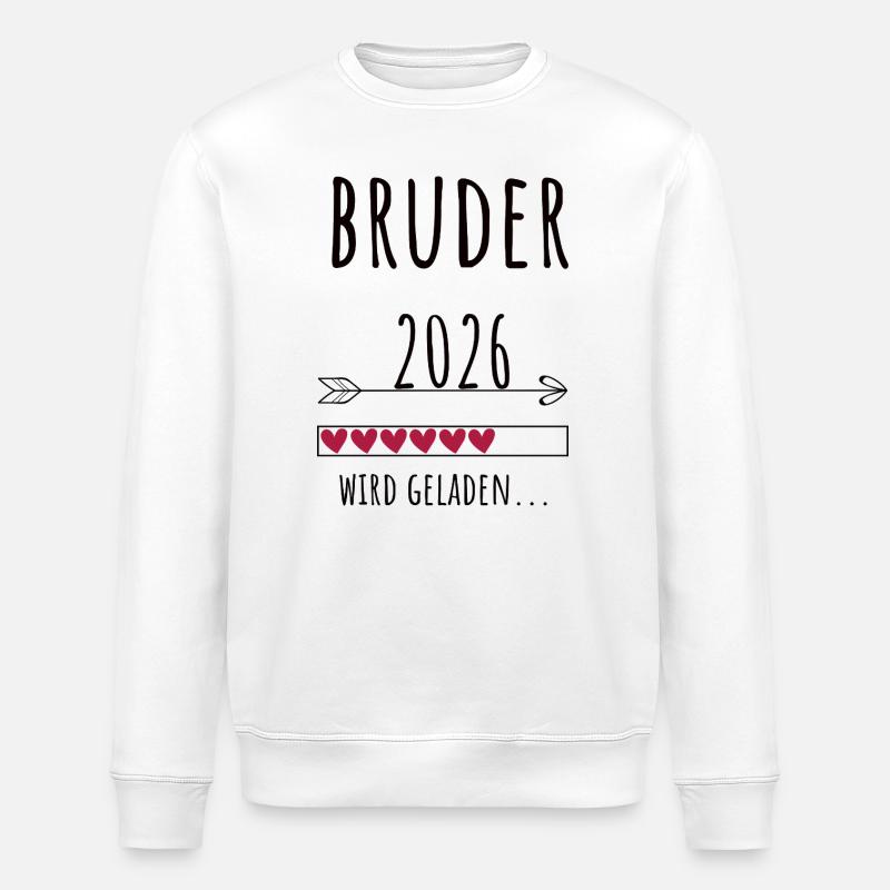 Futur frère 2026 Cadeau Grossesse - Sweat bio ROLLER Stanley/Stella Unisexe - blanc