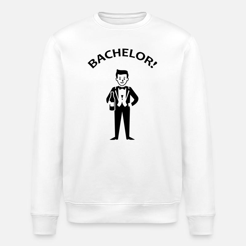 Bachelor Junggeselle - Stanley/Stella ROLLER Unisex Organic Sweatshirt - white