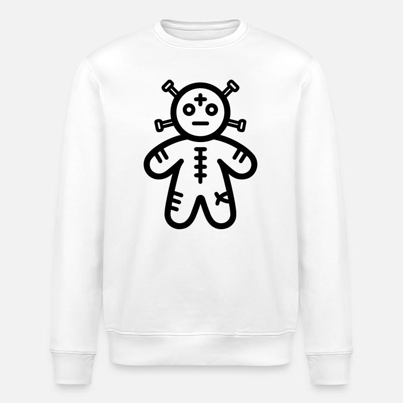 Voodoo-Puppe - Stanley/Stella Unisex Bio-Sweatshirt ROLLER - Weiß