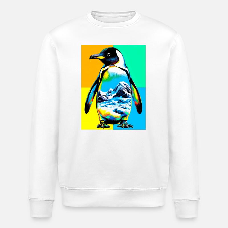 Pinguin - Stanley/Stella Unisex Bio-Sweatshirt ROLLER - Weiß