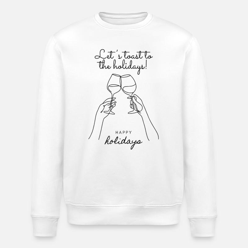 Lasst uns anstoßen - Stanley/Stella Unisex Bio-Sweatshirt ROLLER - Weiß