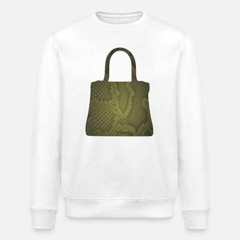 Fourre-tout en peau de serpent olive - Sweat bio ROLLER Stanley/Stella Unisexe - blanc