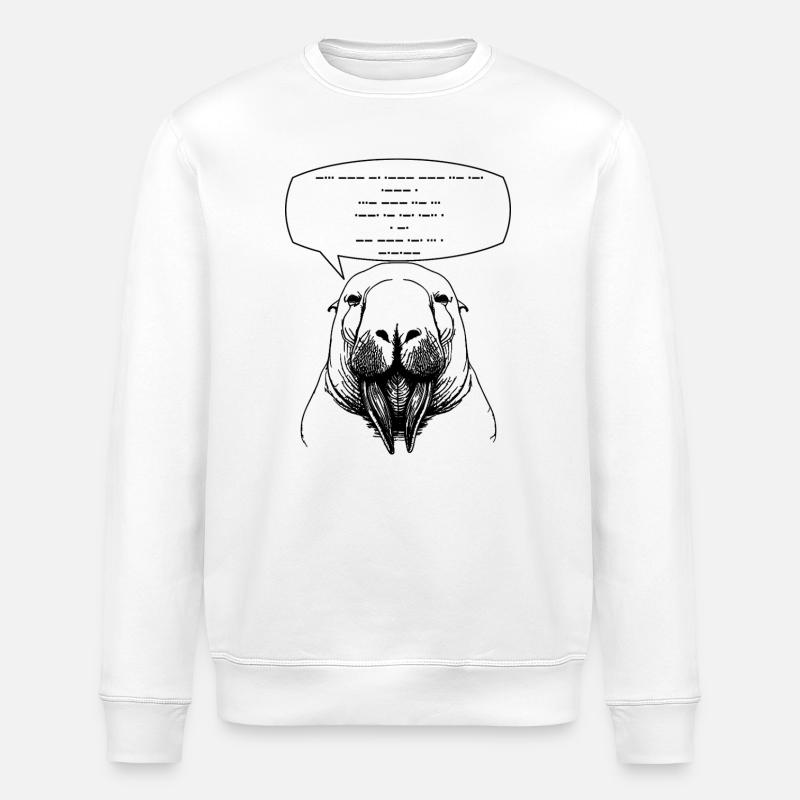 Sprichst du Morsecode? - Stanley/Stella Unisex Bio-Sweatshirt ROLLER - Weiß