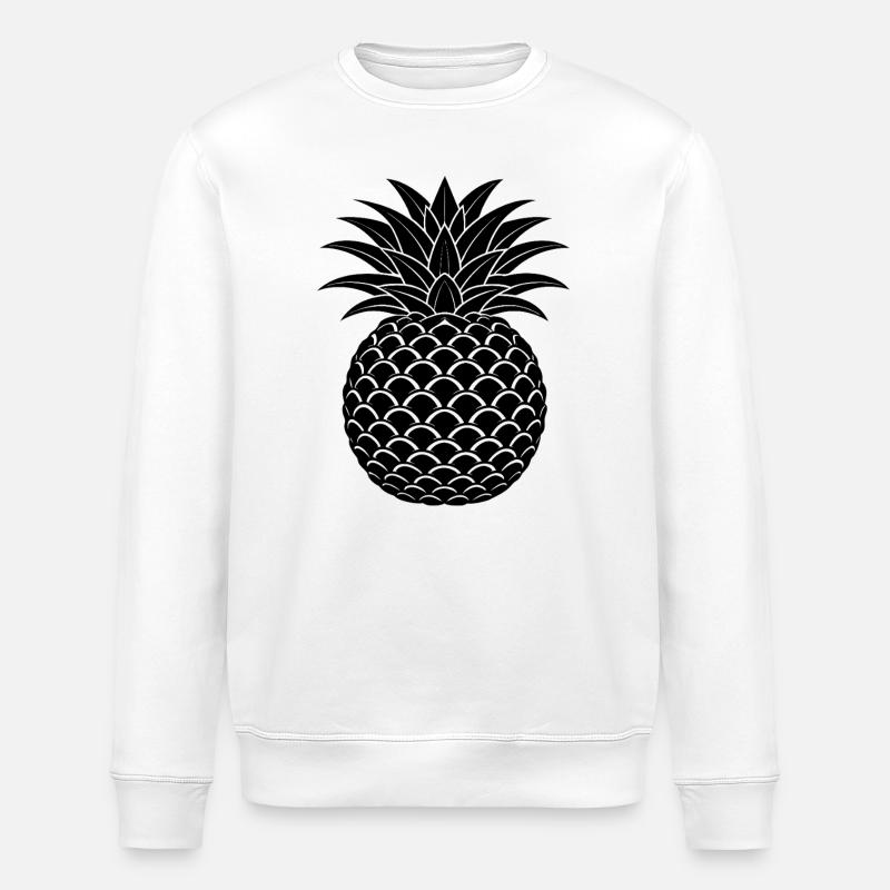 Ananas - Sweat bio ROLLER Stanley/Stella Unisexe - blanc