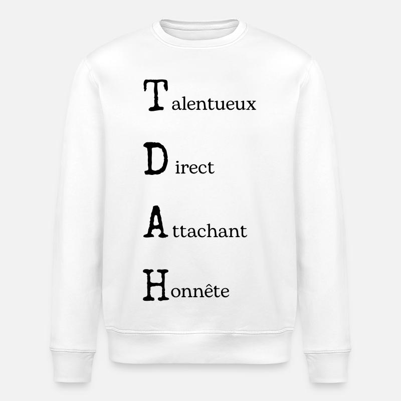ADHS-Kraft: Neurodivergente Positivität - Stanley/Stella Unisex Bio-Sweatshirt ROLLER - Weiß